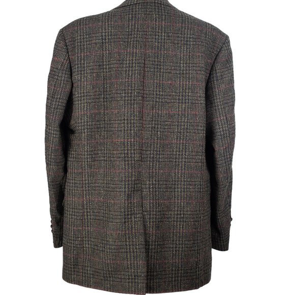 Wool, plaid, single breasted blazer (Robert Stock) - Picture 5 of 8